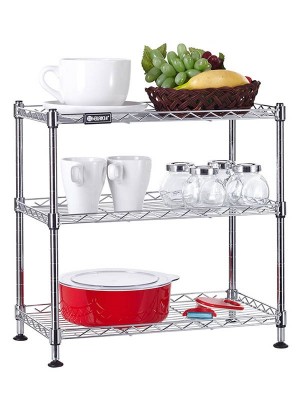 三層網格桌面辦公收納整理置物架-川井