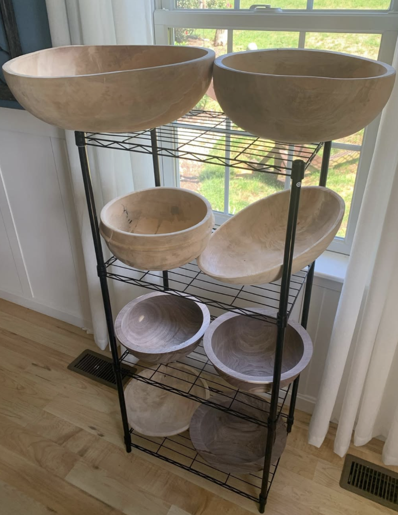 多功能黑色家用儲(chǔ)物架成功案例分享