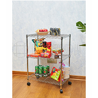 家用落地置物架_雜物金屬收納貨架_多功能可移動線網儲物架