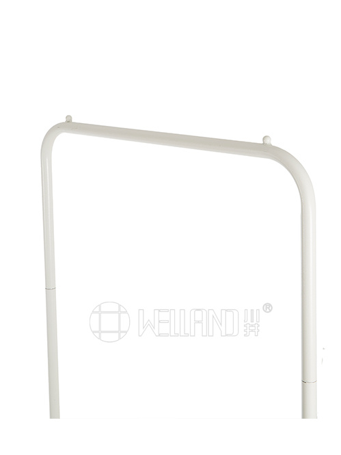 可移動(dòng)珍珠白兩層簡(jiǎn)易掛衣架