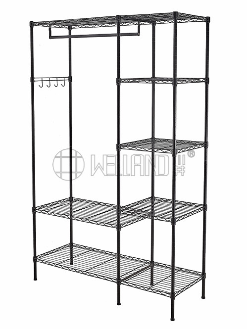 簡易衣柜-加粗加固加厚碳鋼收納架-雙人出租房用鋼架布藝衣櫥（2）