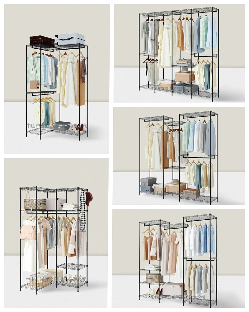 大容量多功能組合衣櫥架-常勝