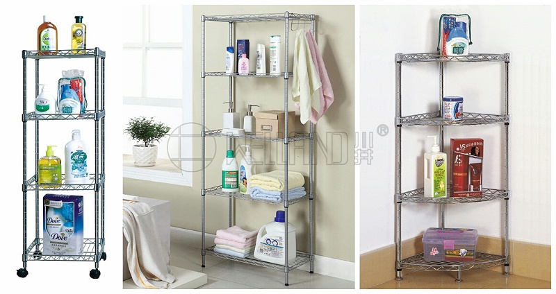 現代簡易線網浴室架簡述-川井