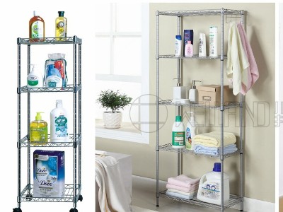 現代簡易線網浴室架簡述