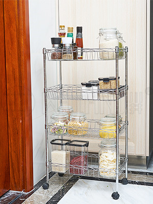 組合式四層金屬鐵藝網籃架