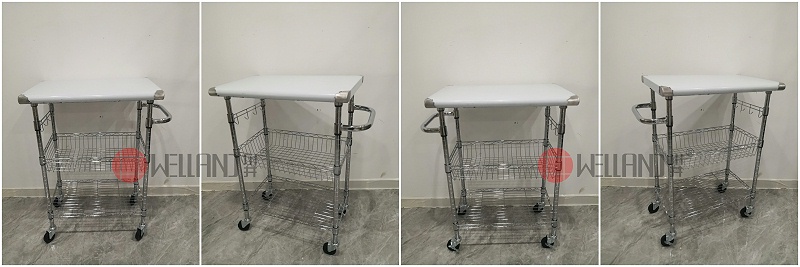 川井推薦-新研發帶不銹鋼面板商用廚房推車