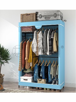 簡約黑色烤漆碳鋼衣櫥架