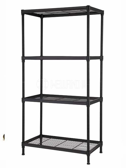 黑色落地線網層架