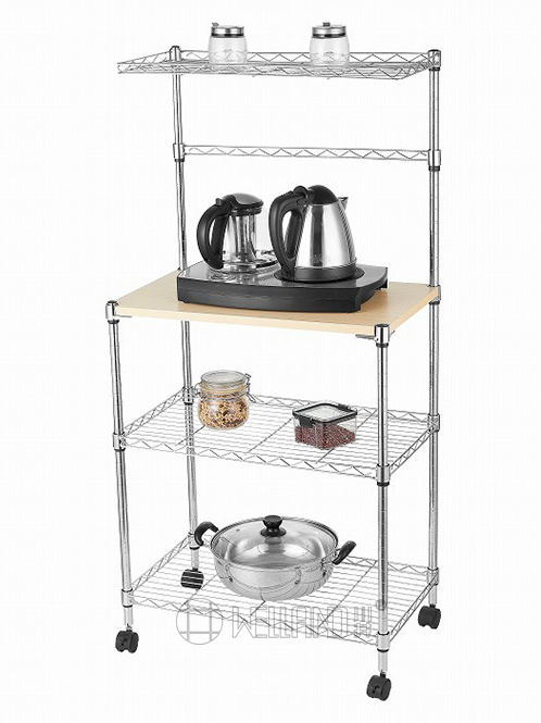 可移動金屬微波爐置物架