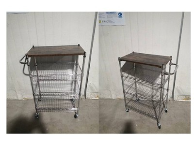 新款四層帶層板網籃推車分享