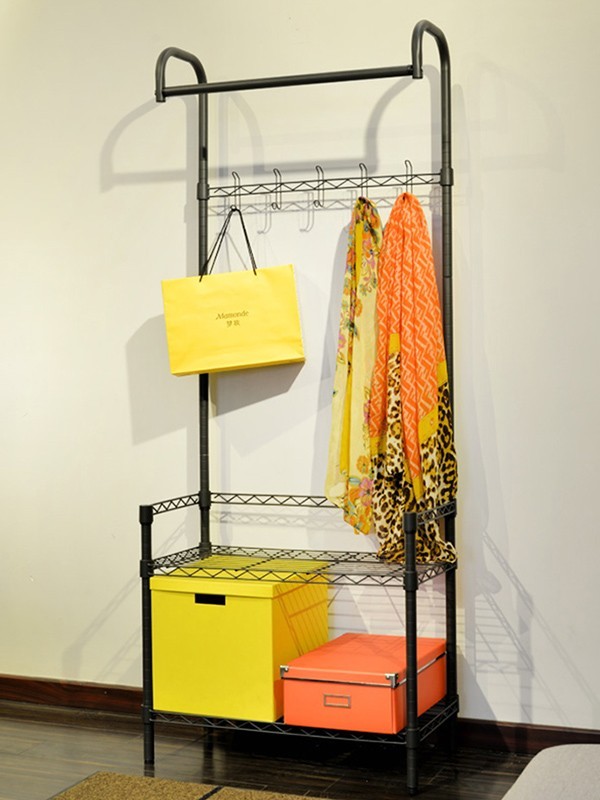 多功能門廳玄關掛衣收納架