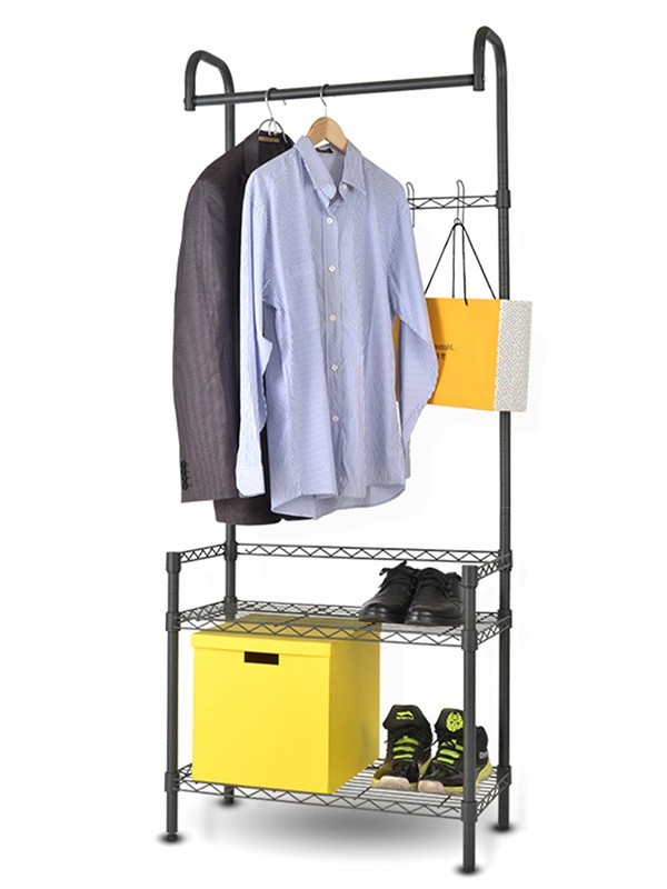 多功能門廳玄關掛衣收納架