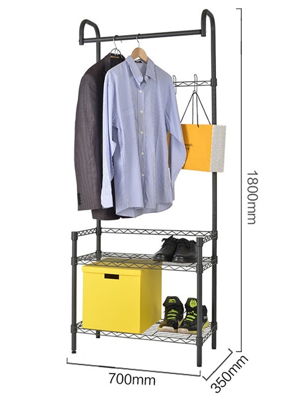 多功能門廳玄關掛衣收納架