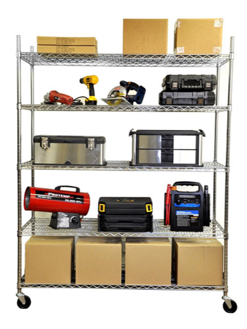 防銹耐高溫鍍鉻波浪網片貨架