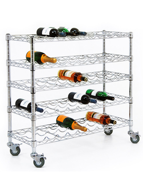 出口標準五層紅酒展示收納架