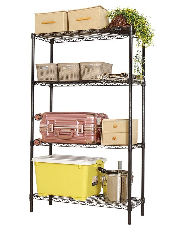 四層大容量線網置物架-川井