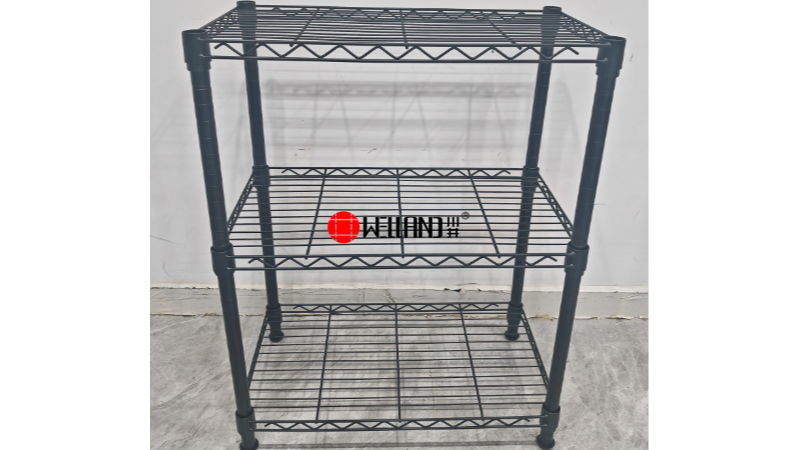 三層烤漆家用線網置物架加強電商包裝簡介