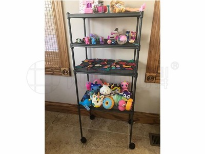 玩具收納層架多功能多層玩具儲物架金屬雜物收納層架