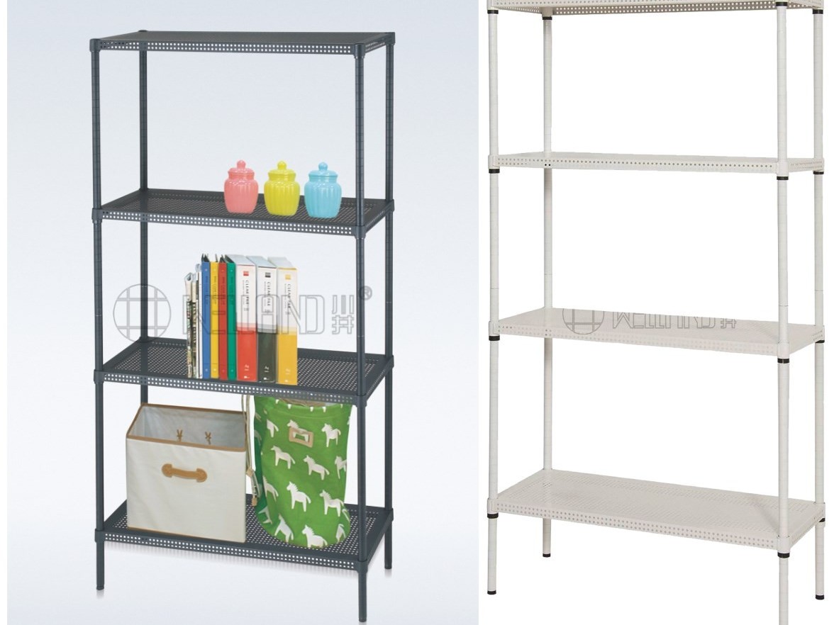 新款熱銷川井商用鐵片線網層架分享