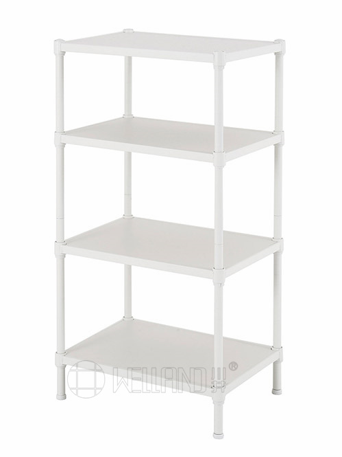 川井牌 四層象牙白竹纖板層架