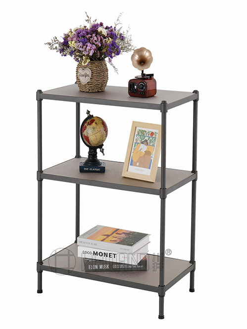 三層 半光黑竹纖板層架