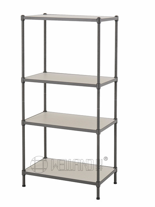 四層 半光黑竹纖板層架