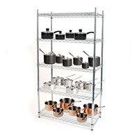 可調節層距樣品間商品陳列展示線網鍍鉻層架_DIY組合金屬架（1）