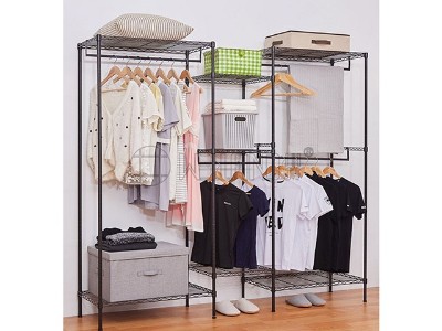 跨境電商爆款組合衣櫥架 金屬衣架優化包裝分享
