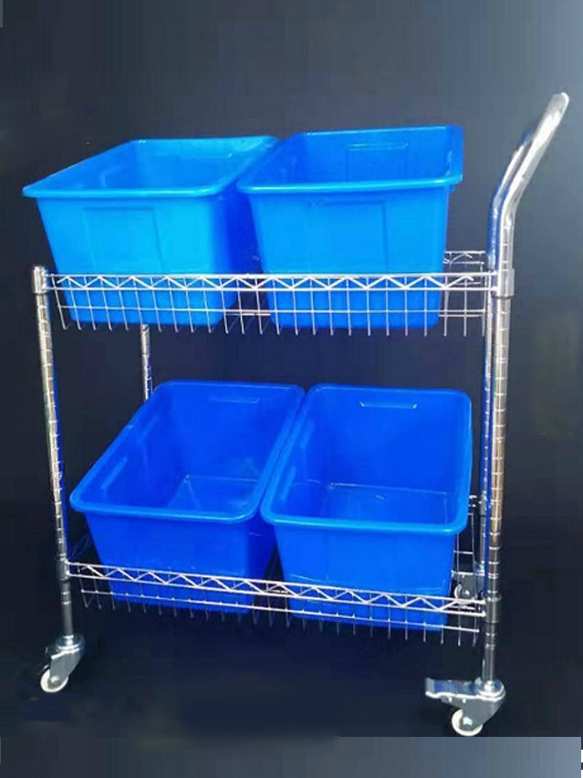 工廠車間倉庫揀貨車_帶輪子日用品貨架分揀手推車