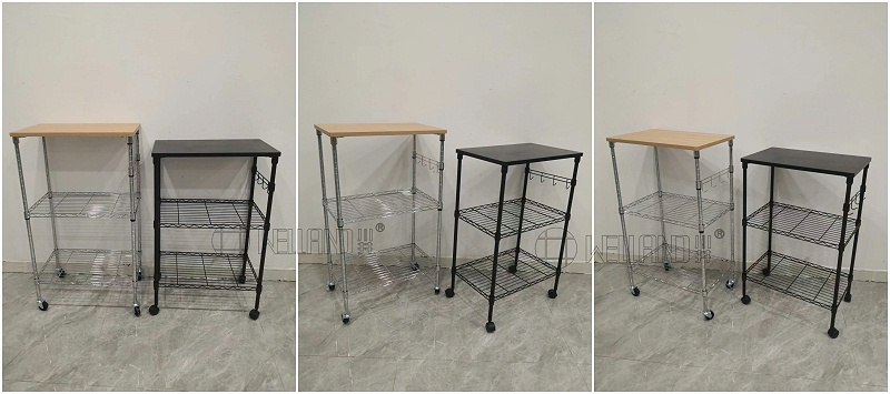 經濟實用三層帶層板廚房推車分享-川井 中山常勝