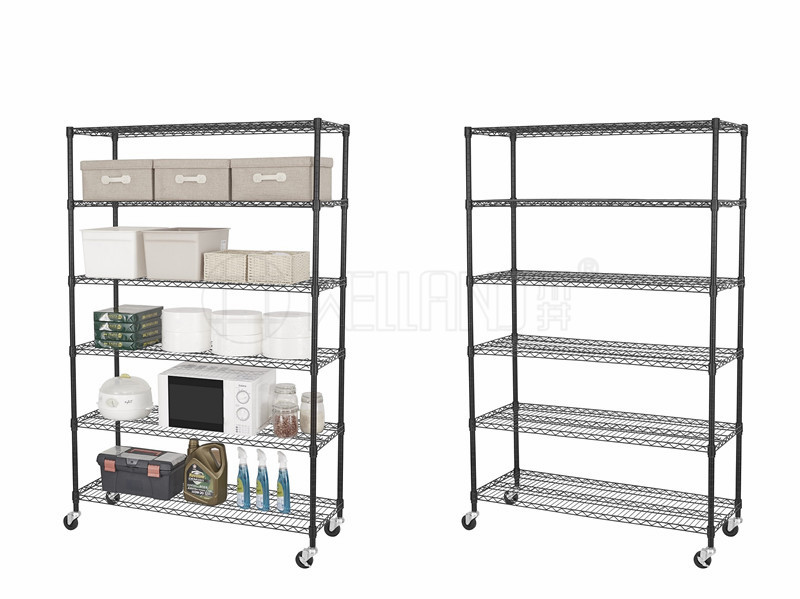 川井暢銷六層帶輪線網加強貨架分享