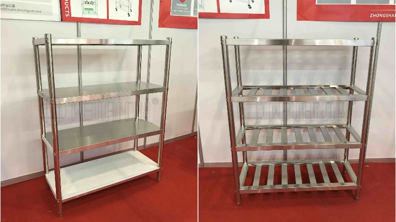 餐飲店不銹鋼貨架冷庫(kù)專用201貨架廚房架子304平面板貨架花蛤貨架