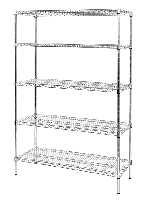 五層不銹鋼線網貨架