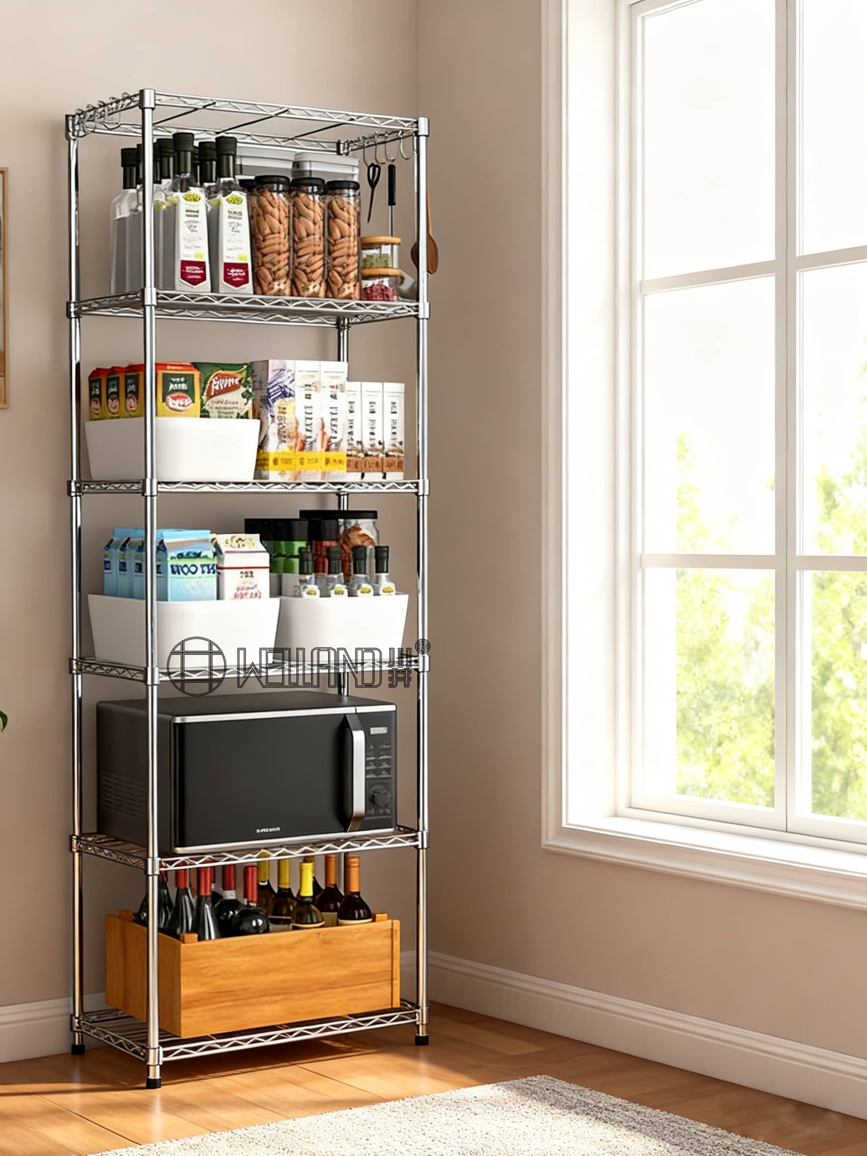 二合一六層置物架