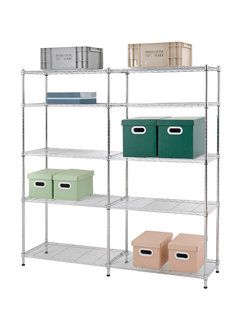 兩列聯(lián)排電鍍鉻置物架