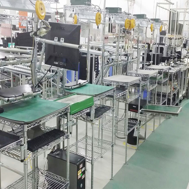 為什么工廠車間生產都選擇防靜電鍍鉻貨架？線網置物架制造工廠-川井WELLAND