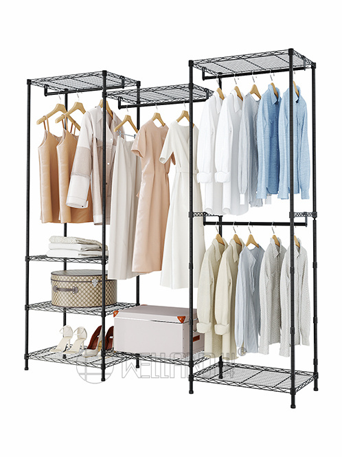 3列組合衣櫥架