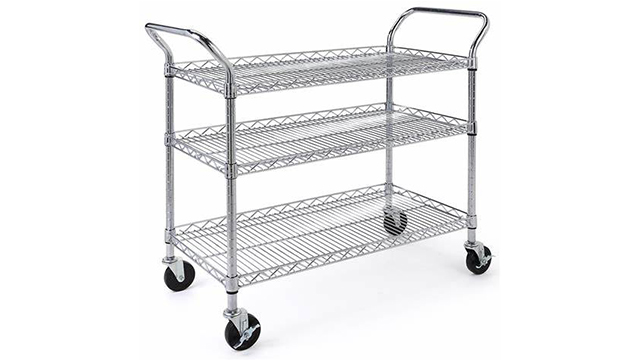 購買川井防靜電鍍鉻線網推車