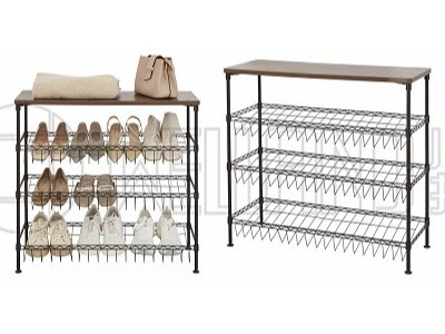 新款現代簡約帶層板鞋架分享