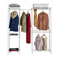 大尺寸組合珍珠白雙人實(shí)用大衣櫥 (3)