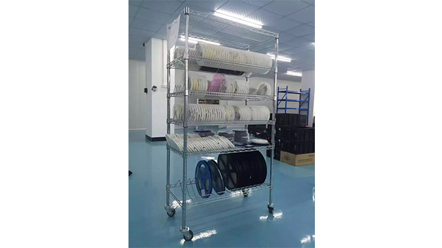 廣東鍍鉻防靜電貨架 - SMT電子料盤(pán)峰網(wǎng)料盤(pán)推車(chē)定制