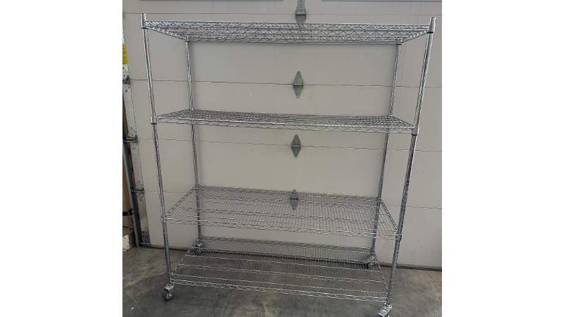 四層電鍍重網工廠貨架成功案例分享