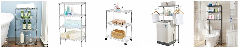 線網置物架浴室洗手間洗手臺收納金屬儲物架-川井