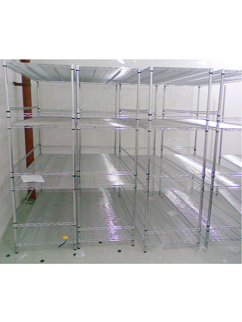 電子工廠車間現場可調層距鍍鉻線網貨架