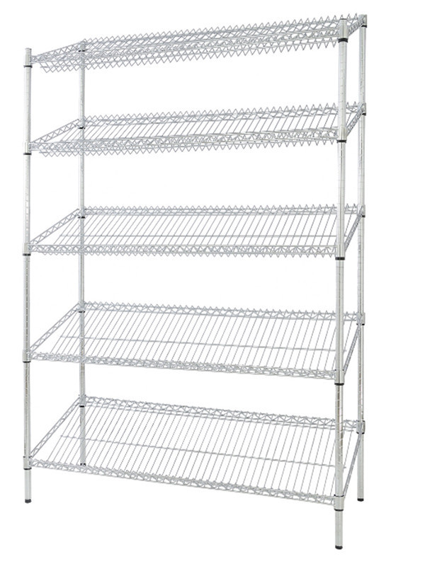 鍍鉻商場展廳樣板間鍍鉻斜網展示架