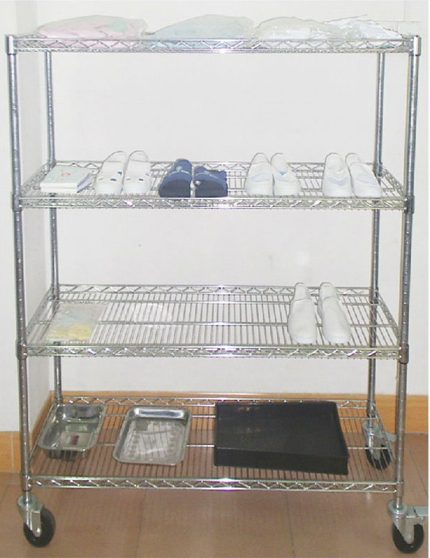 反網層架帶邊框層架金屬工作臺可定制層架-川井