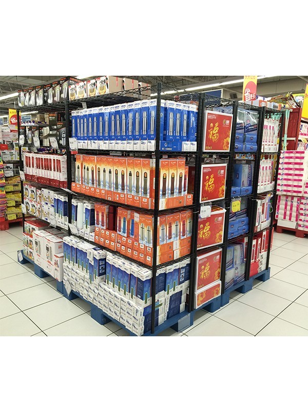 現代簡約噴涂商超貨架