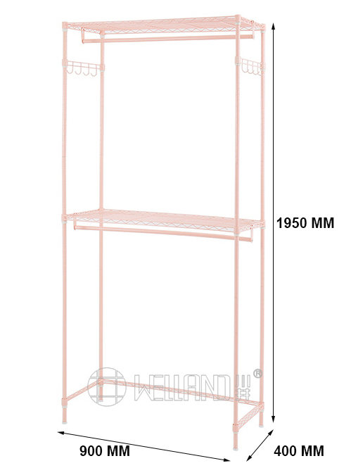 雙層掛衣桿簡易衣櫥