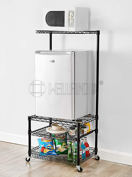 可移動冰箱置物架帶抽屜網