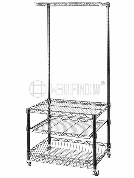 可移動冰箱置物架帶抽屜網 可移動冰箱置物架帶抽屜網